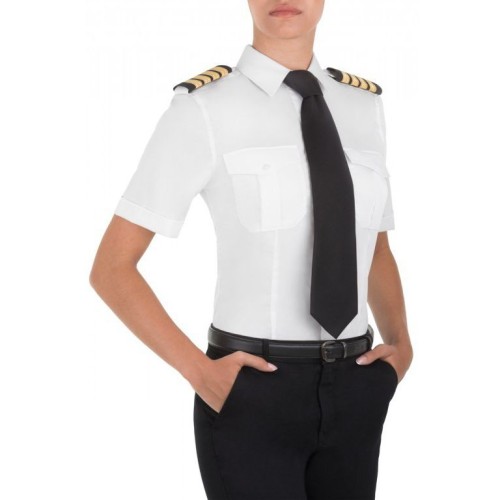 Camisa Piloto Aviation Experts Manga Corta Mujer