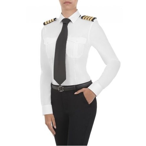 Camisa Piloto Aviation Experts Manga Larga Mujer