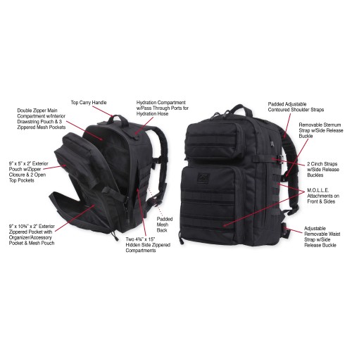 Mochila Fast Mover Tactical Backpack ROTHCO R-FMTBKPK