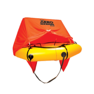 Balsa salvavidas Revere compacta aero 4 personas con toldo y kit estándar