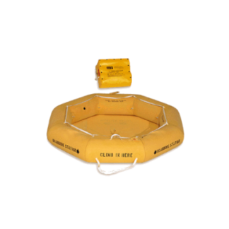 Balsa EAM de 5 personas con un solo tubo y sin dosel