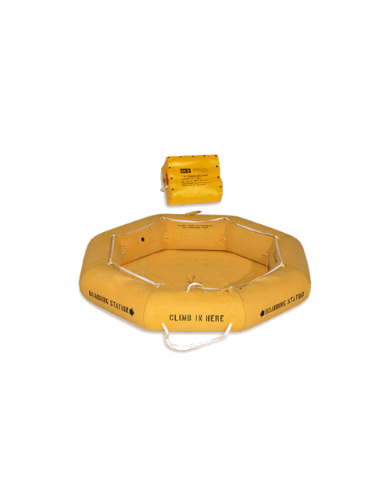 Balsa EAM de 5 personas con un solo tubo y sin dosel