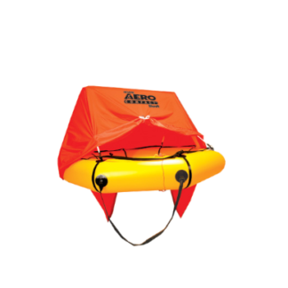 Balsa salvavidas Revere compacta aero 4 personas con Dosel