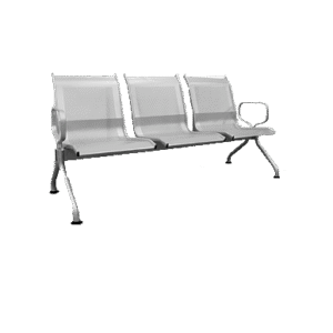 Bancas de 3 plazas aeropuertos, hospitales, etc.