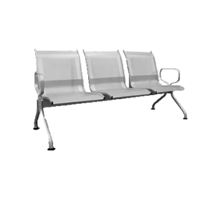 Bancas de 3 plazas aeropuertos, hospitales, etc.