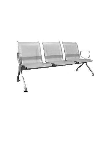 Bancas de 3 plazas aeropuertos, hospitales, etc.