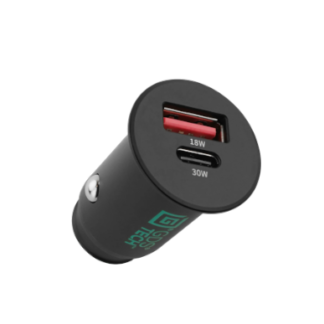 Cargador de mechero de 2 puertos tipo C y tipo A GDS