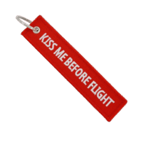 Llavero " Kiss me Before Flight"