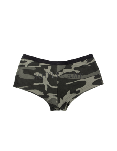 Pantalones cortos Rothco Black Camo Booty Camp