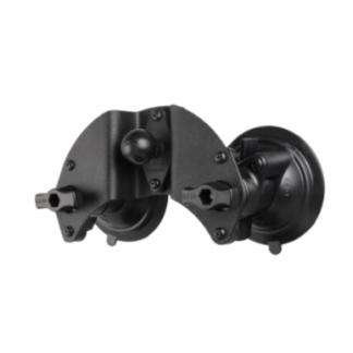 Base de ventosa de doble pivote con bola y Twist-Lock de RAM