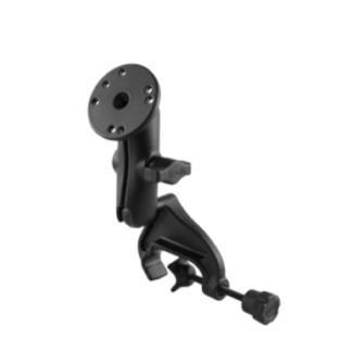 Soporte de abrazadera con horquilla de bola doble RAM con placa redonda - Mediano