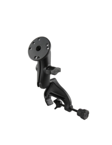 Soporte de abrazadera con horquilla de bola doble RAM con placa redonda - Mediano