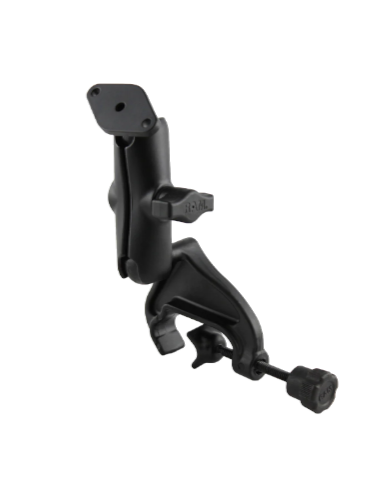 Soporte de abrazadera de horquilla de doble bola RAM con placa de diamante - Mediano