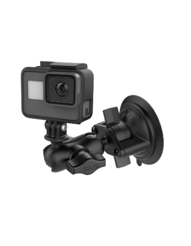 Soporte de ventosa con adaptador para cámara de acción RAM Twist-Lock (corto)
