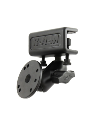 Abrazadera de protección antideslumbrante RAM con montaje de doble bola y placa redonda