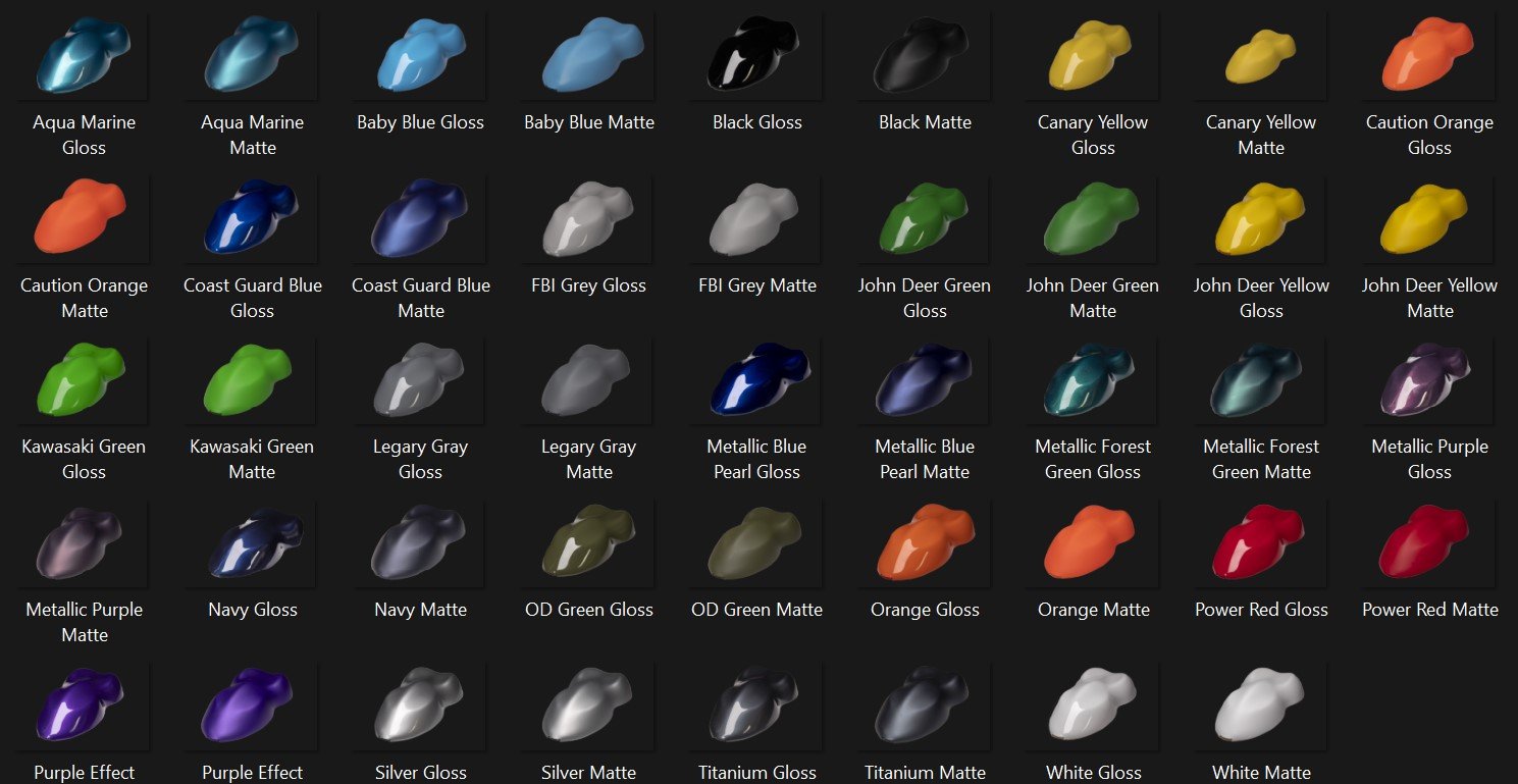 Colores casco referencia