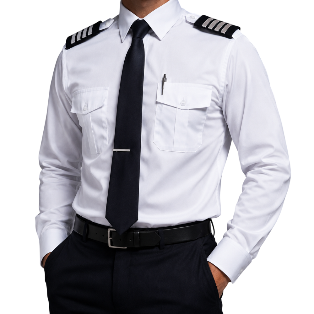 Camisa de Piloto Aviation Experts Caballero Manga Larga