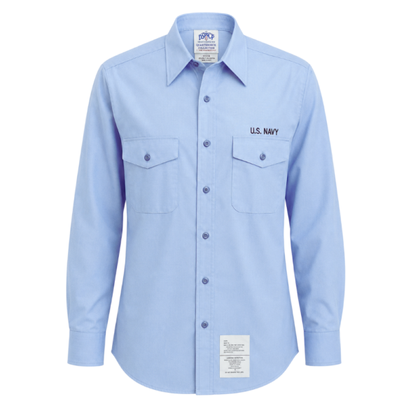Camisa DSCP azul celeste manga larga para caballero uniforme profesional
