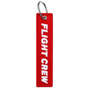Llavero rectangular Aviation Experts Flight Crew Rojo